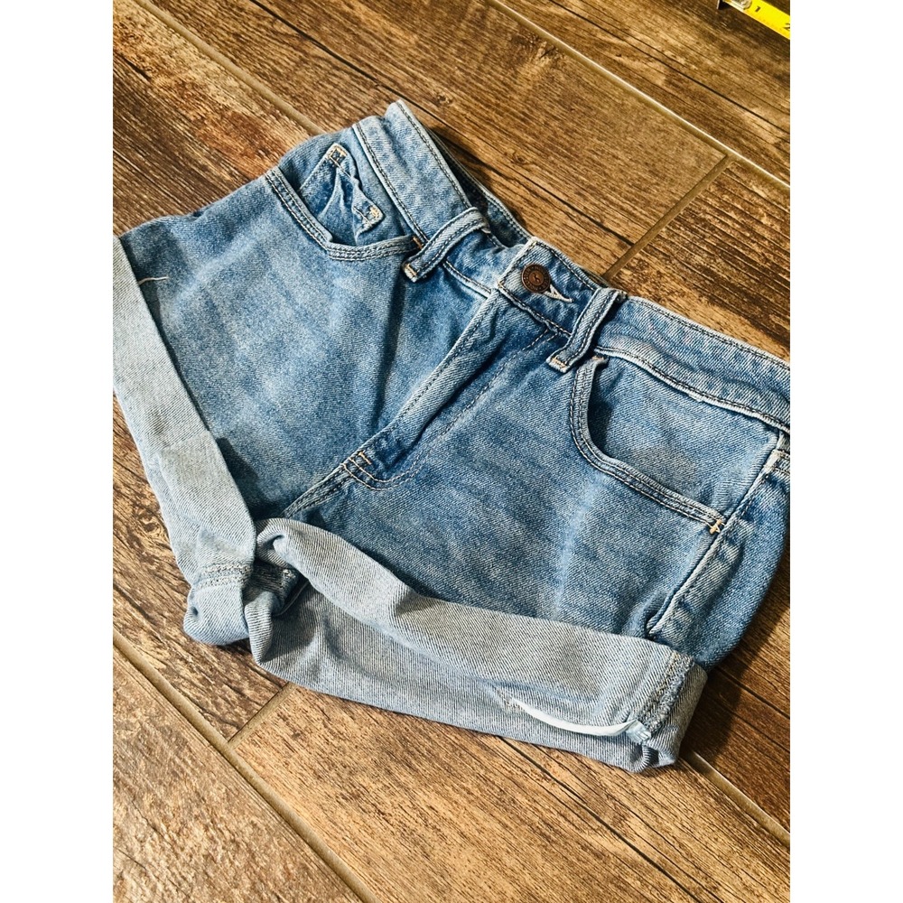 Hollister High-Rise Mom Short 3" Blue Denim Size 0 - Picture 2 of 8